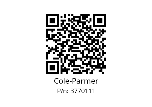   Cole-Parmer 3770111