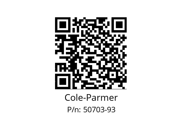   Cole-Parmer 50703-93