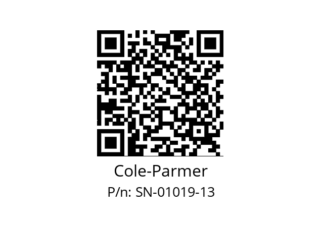   Cole-Parmer SN-01019-13