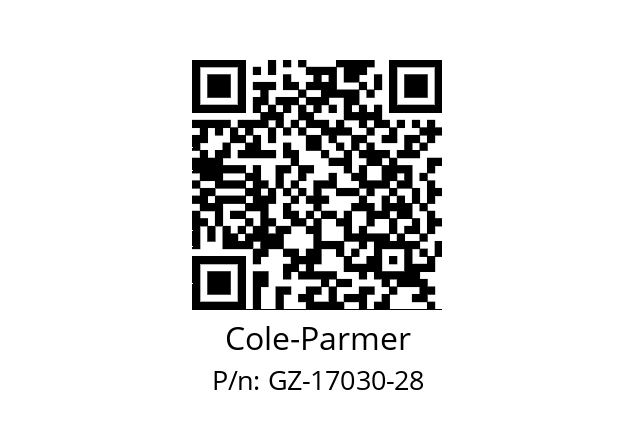   Cole-Parmer GZ-17030-28