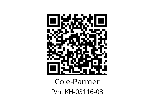   Cole-Parmer KH-03116-03