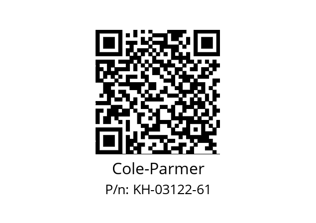   Cole-Parmer KH-03122-61