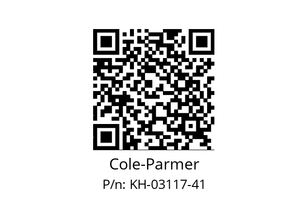   Cole-Parmer KH-03117-41