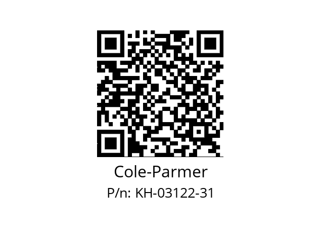   Cole-Parmer KH-03122-31