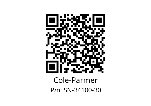   Cole-Parmer SN-34100-30