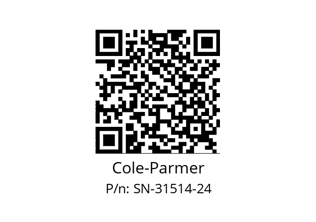   Cole-Parmer SN-31514-24