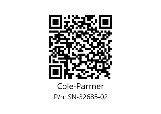   Cole-Parmer SN-32685-02