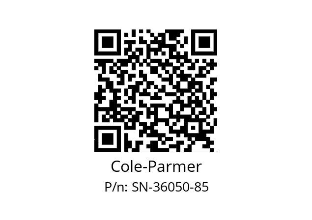   Cole-Parmer SN-36050-85