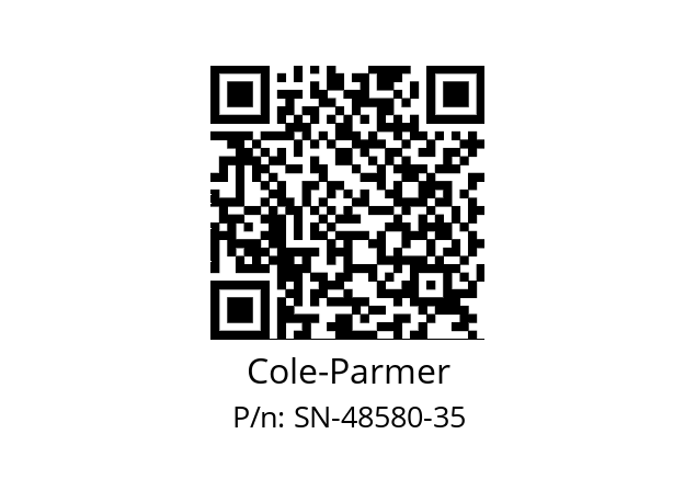   Cole-Parmer SN-48580-35