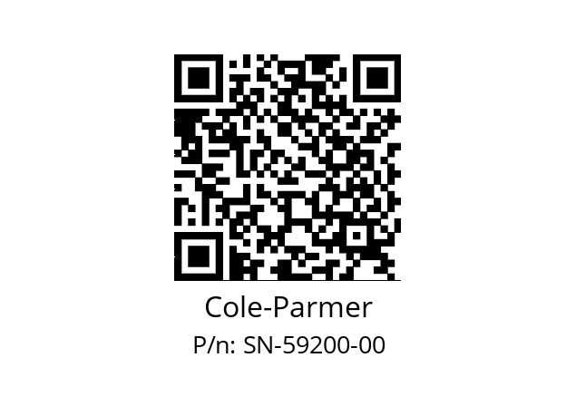   Cole-Parmer SN-59200-00