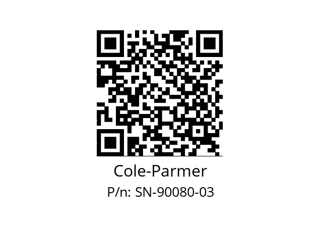   Cole-Parmer SN-90080-03