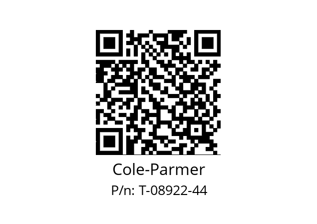   Cole-Parmer T-08922-44