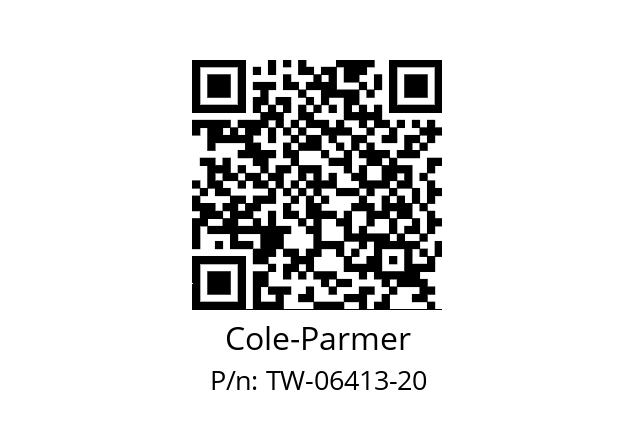   Cole-Parmer TW-06413-20