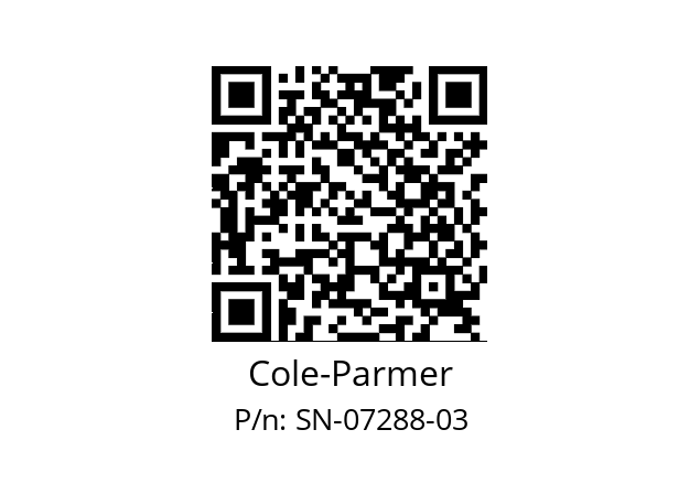   Cole-Parmer SN-07288-03