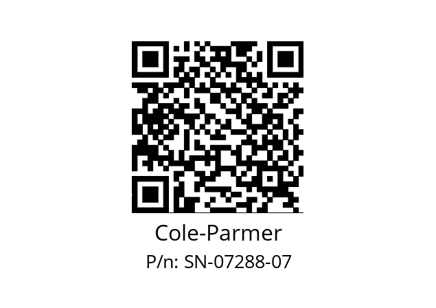   Cole-Parmer SN-07288-07