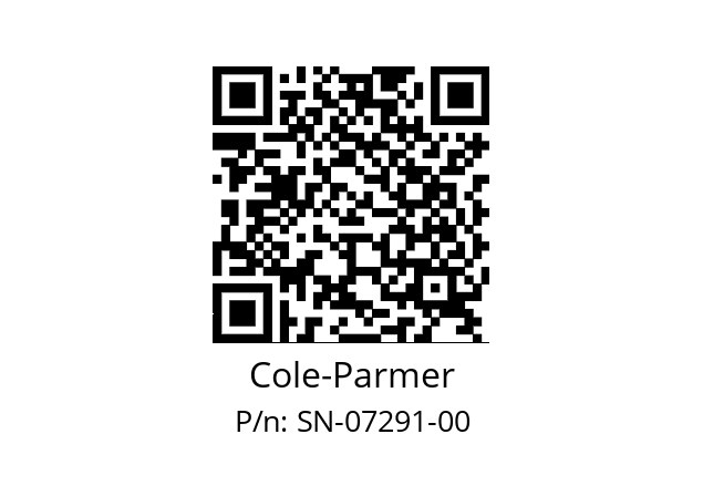   Cole-Parmer SN-07291-00