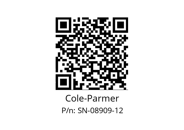   Cole-Parmer SN-08909-12