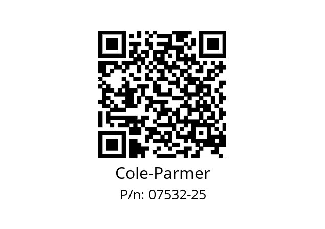   Cole-Parmer 07532-25