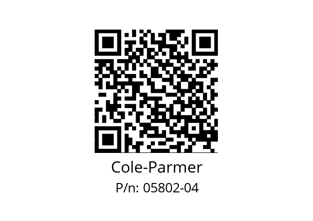   Cole-Parmer 05802-04