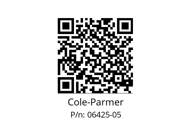   Cole-Parmer 06425-05