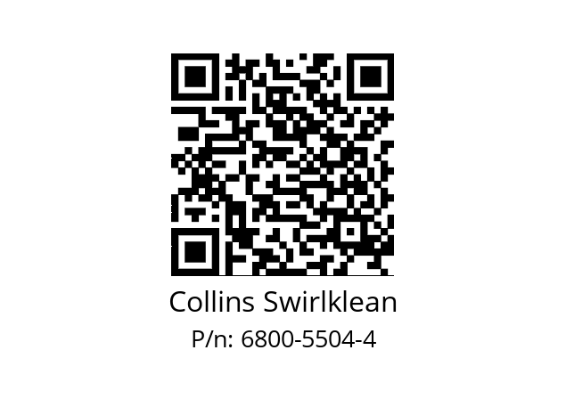   Collins Swirlklean 6800-5504-4