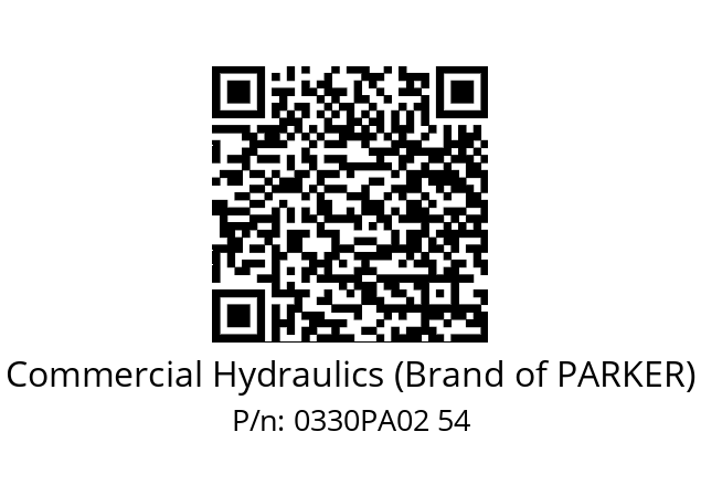   Commercial Hydraulics (Brand of PARKER) 0330PA02 54