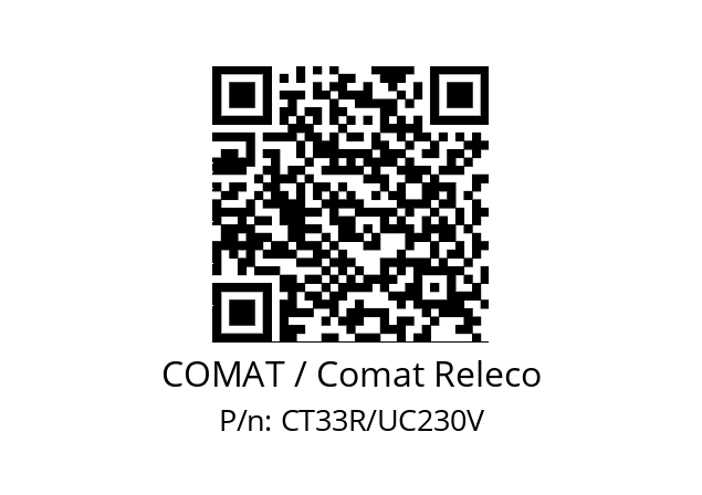   COMAT / Comat Releco CT33R/UC230V