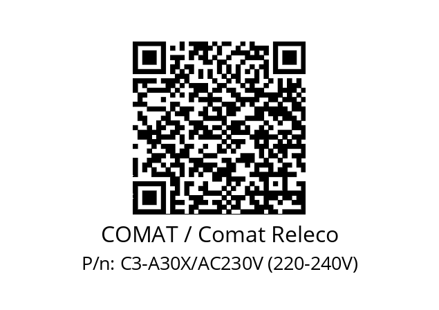   COMAT / Comat Releco C3-A30X/AC230V (220-240V)