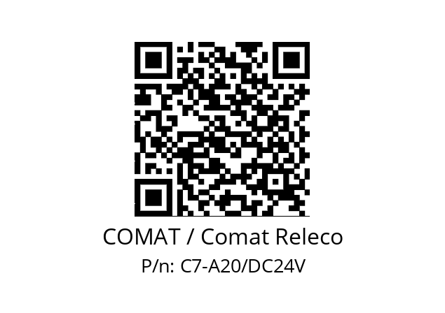   COMAT / Comat Releco C7-A20/DC24V