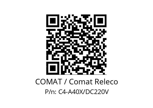   COMAT / Comat Releco C4-A40X/DC220V