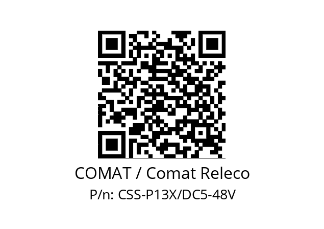   COMAT / Comat Releco CSS-P13X/DC5-48V