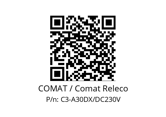   COMAT / Comat Releco C3-A30DX/DC230V