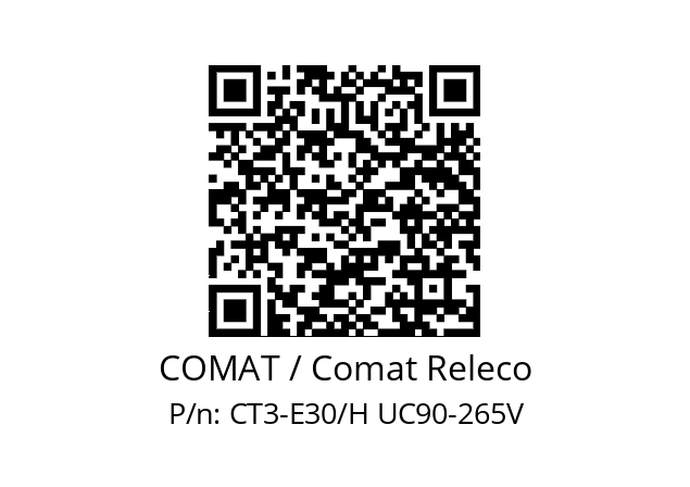   COMAT / Comat Releco CT3-E30/H UC90-265V