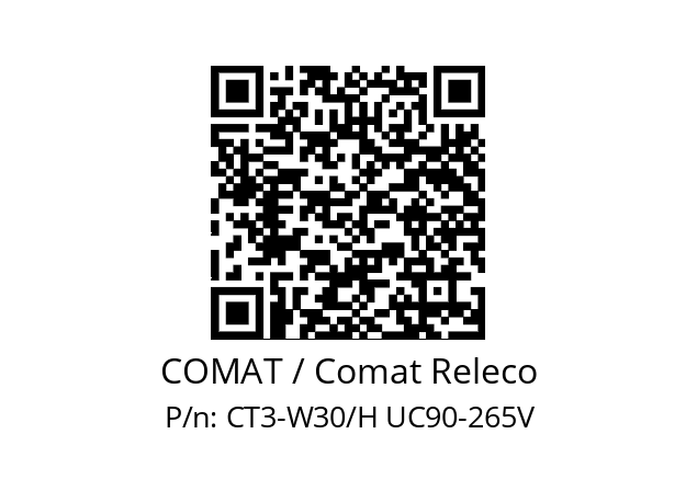   COMAT / Comat Releco CT3-W30/H UC90-265V