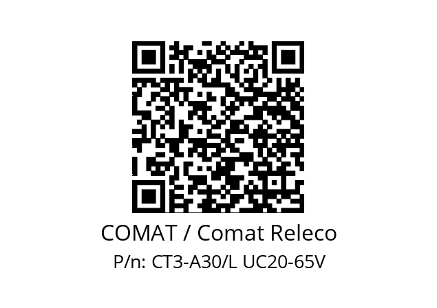   COMAT / Comat Releco CT3-A30/L UC20-65V