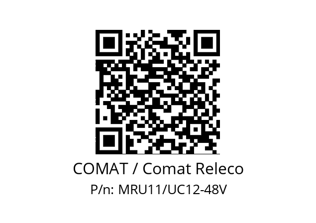   COMAT / Comat Releco MRU11/UC12-48V