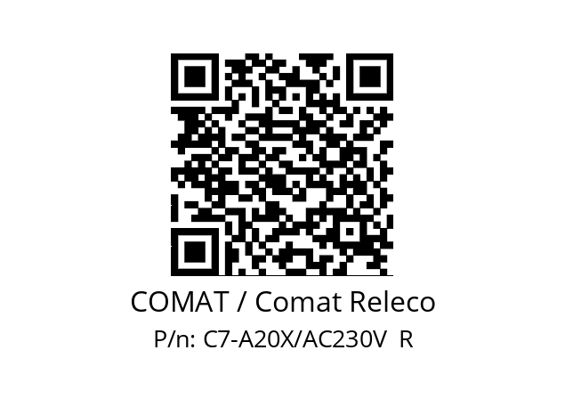   COMAT / Comat Releco C7-A20X/AC230V  R