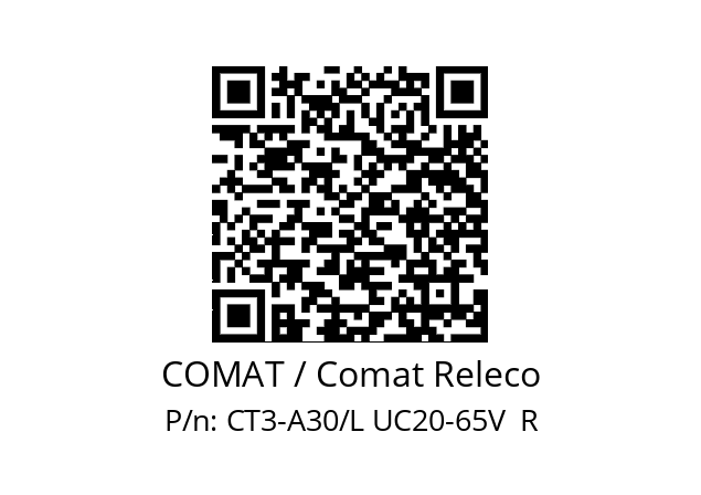   COMAT / Comat Releco CT3-A30/L UC20-65V  R