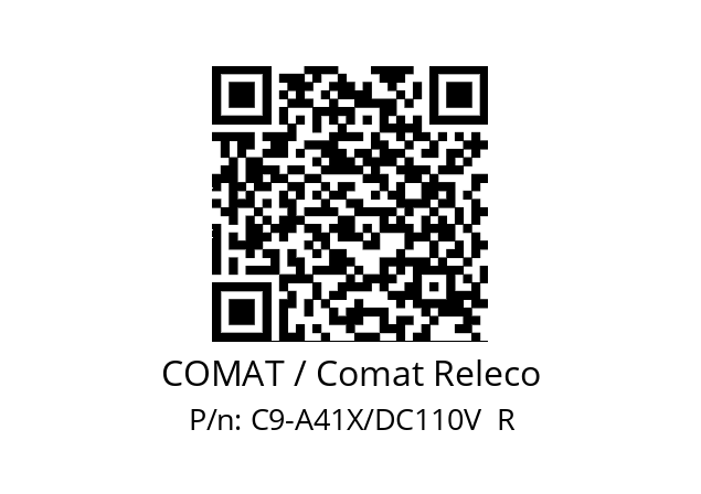   COMAT / Comat Releco C9-A41X/DC110V  R