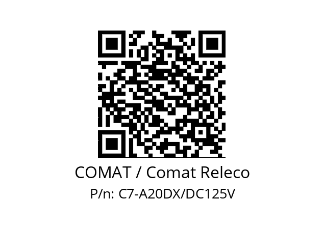   COMAT / Comat Releco C7-A20DX/DC125V