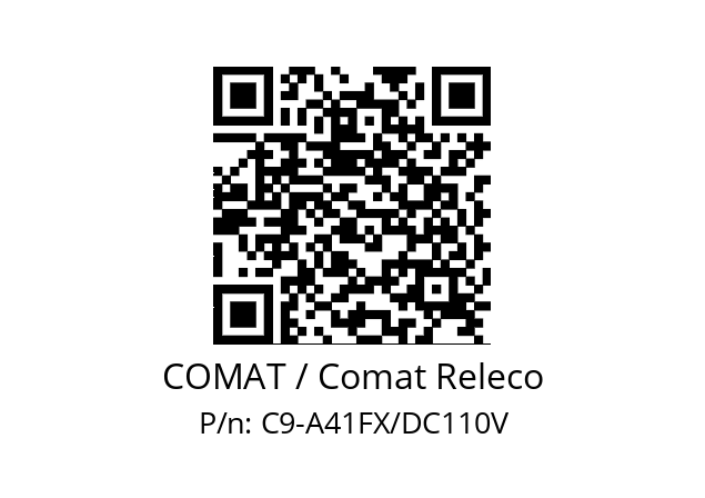   COMAT / Comat Releco C9-A41FX/DC110V