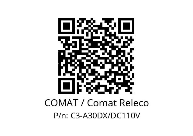   COMAT / Comat Releco C3-A30DX/DC110V