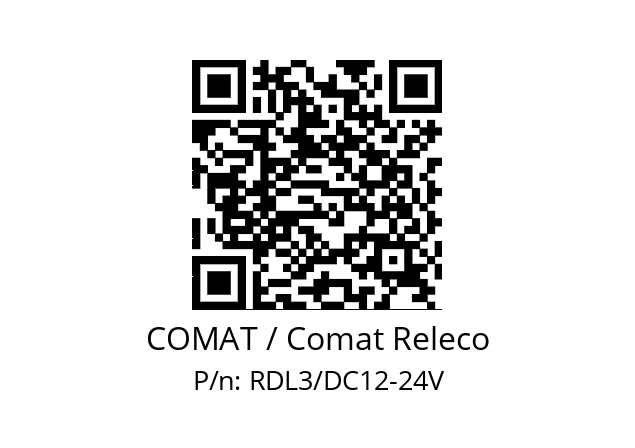   COMAT / Comat Releco RDL3/DC12-24V