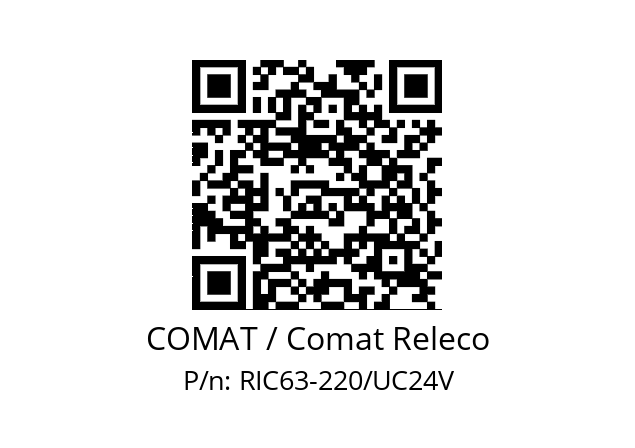   COMAT / Comat Releco RIC63-220/UC24V