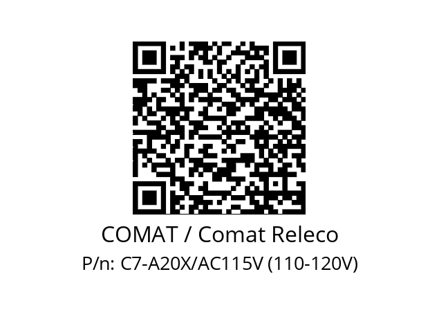   COMAT / Comat Releco C7-A20X/AC115V (110-120V)