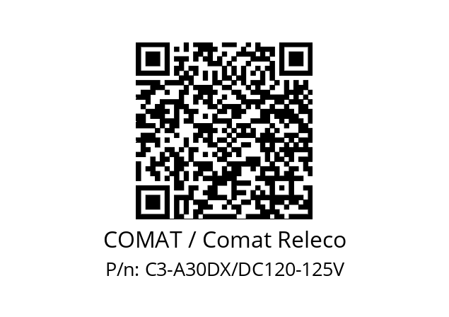   COMAT / Comat Releco C3-A30DX/DC120-125V