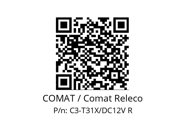   COMAT / Comat Releco C3-T31X/DC12V R