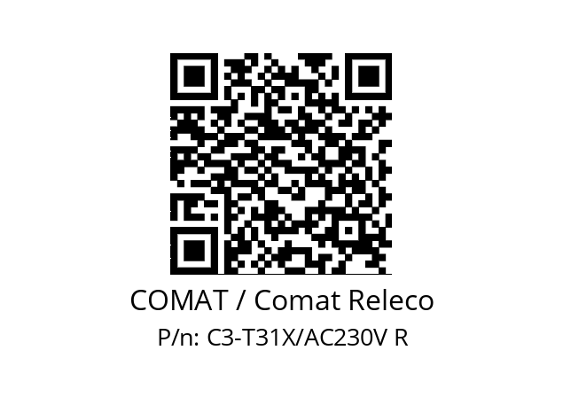   COMAT / Comat Releco C3-T31X/AC230V R