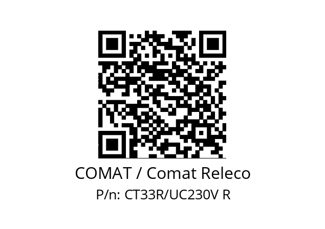   COMAT / Comat Releco CT33R/UC230V R