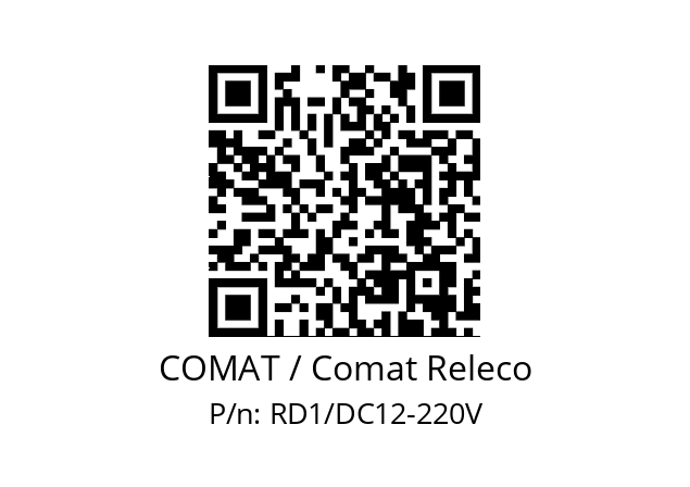   COMAT / Comat Releco RD1/DC12-220V